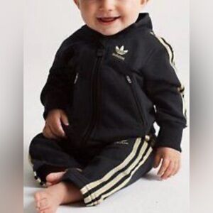 ADIDAS tricot track pants soccer style pull on elastic waistband NEW size 12M